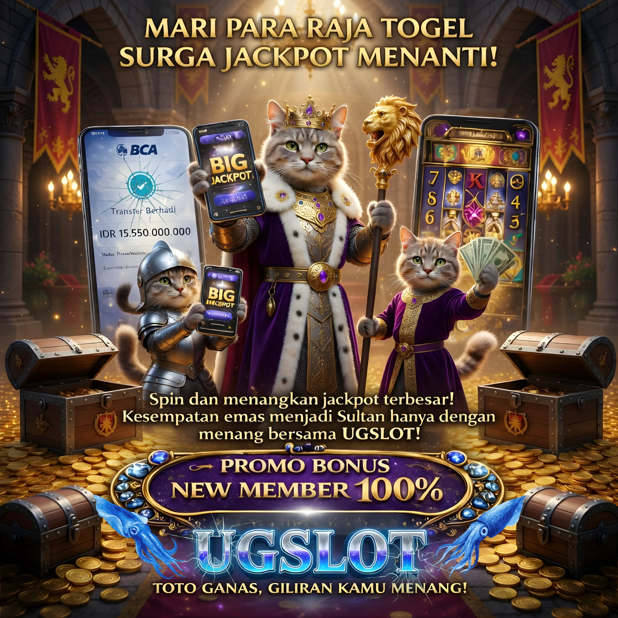 UGSLOT Dinobatkan sebagai Bandar Togel & Toto Macau Terbaik 2026 - Award Trophy